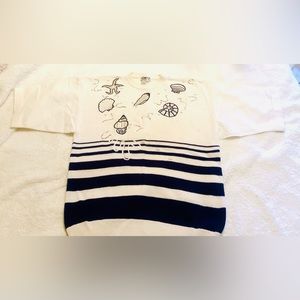 80’s Vintage Premiere Collection Nautical Embroidered Sweater